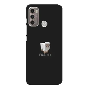 Чохол Майнкрафт на Motorola MOTO G60 (AlphaPrint) Minecraft (Овечка Майнкрафт)