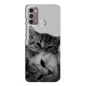 Чохол з малюнком кіт на Motorola MOTO G60 (Пара котів)
