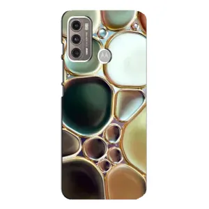 Мраморний чехол на Motorola MOTO G60 (VPrint) (Радужний Мрамор)