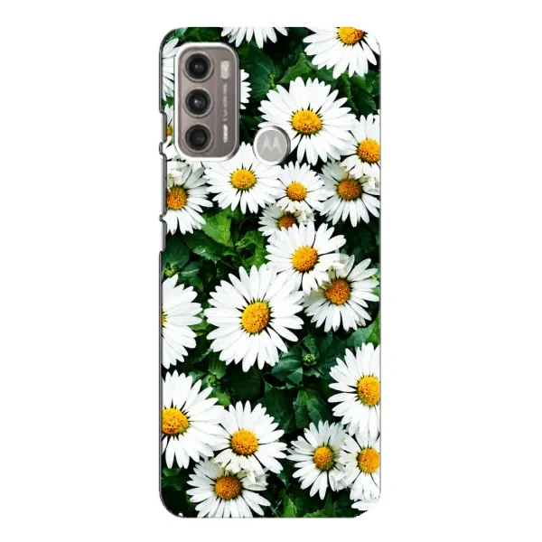 Чохол з принтом «Ромашки» для Motorola MOTO G60