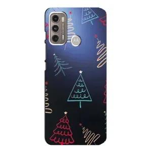 Чохол з принтом «Різдвяні ялинки» для Motorola MOTO G60