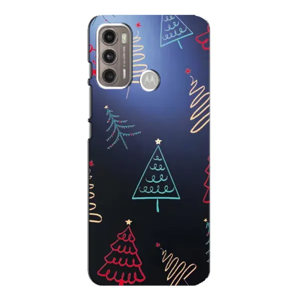 Чохол з принтом «Різдвяні ялинки» для Motorola MOTO G60