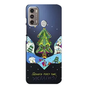 Чохол з принтом «Різдвяний герб» для Motorola MOTO G60