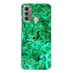 Мраморний чехол на Motorola MOTO G60 (VPrint) (Салатовий Мрамор)