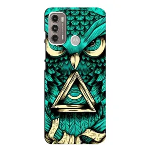 Чохол з пташками на Motorola MOTO G60 (VPrint) (Сова з оком)