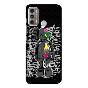 Чохол з принтом «Стиль Bearbrick» для Motorola MOTO G60