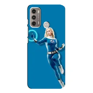 Чохол з принтом Фантастична четвірка для Motorola MOTO G60 (Сью Сторм політ)