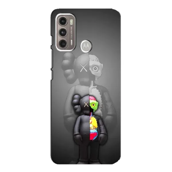 Чохол з принтом «Тіло Bearbrick» для Motorola MOTO G60