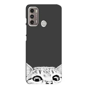 Чохол з принтом «Виглядає котик» для Motorola MOTO G60