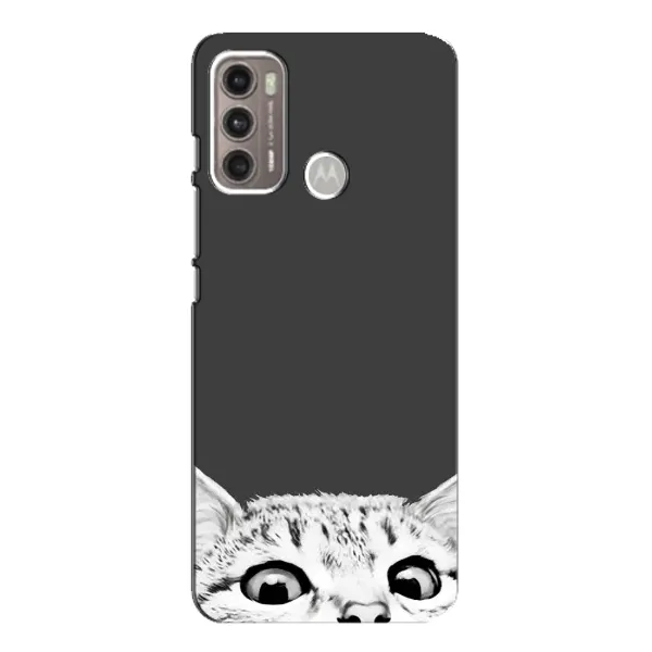 Чохол з принтом «Виглядає котик» для Motorola MOTO G60