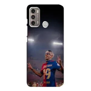 Чохол з принтом «Ямаль на стадіоні» для Motorola MOTO G60