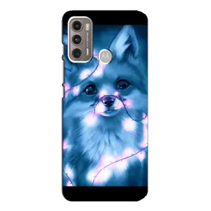 Чохли з картинкою Лисичка для Motorola MOTO G60 (VPrint) (Яскрава лисичка)