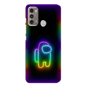 Чохли Амонг Ас для Motorola MOTO G60 (AlphaPrint) (Яскравий скін)