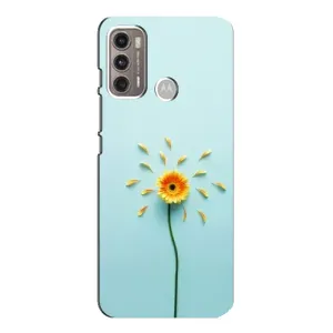 Чохли з квітами для Motorola MOTO G60 (VPrint) (Жовта квітка)