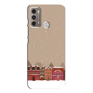 Чехол с принтом «Зимний город» для Motorola MOTO G60