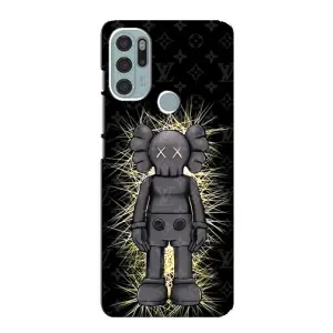 Чохол з принтом «Bearbrick LV» для Motorola MOTO G60s