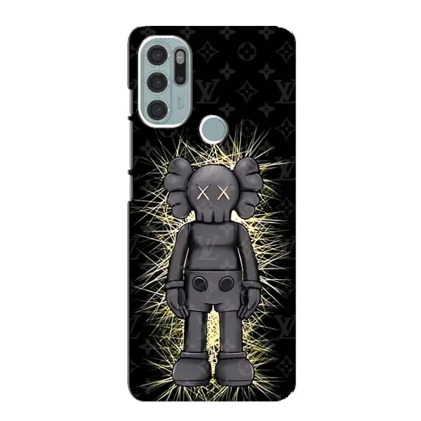 Чохол з принтом «Bearbrick LV» для Motorola MOTO G60s