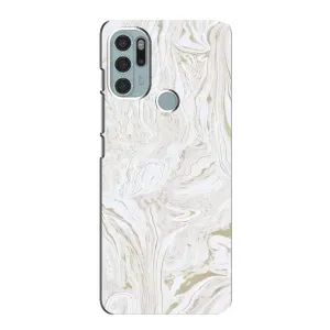 Мраморный чехол на Motorola MOTO G60s (VPrint) (Белый мрамор)