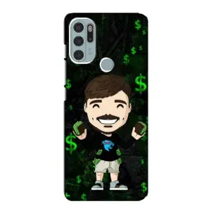 Чехол с принтом «Блогер Beast» для Motorola MOTO G60s