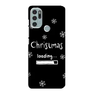 Чехол с принтом «Christmas loading» для Motorola MOTO G60s