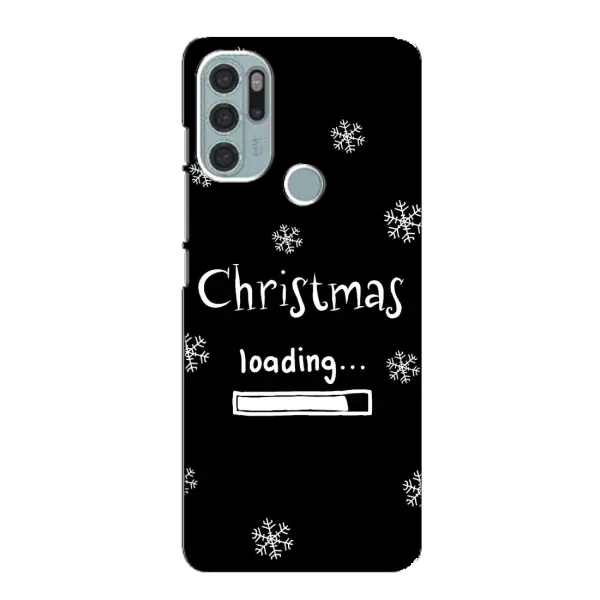 Чехол с принтом «Christmas loading» для Motorola MOTO G60s