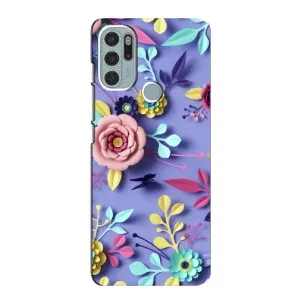 Чехлы с Цветами для Motorola MOTO G60s (VPrint) (Цветочный дизайн)
