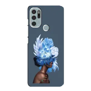 Чехлы (ART) Цветы на Motorola MOTO G60s (VPrint) (Цветы на голове)
