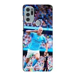 Чехлы с футболистом Ерлинг Холанд для Motorola MOTO G60s (AlphaPrint) (фанаты Холанда)