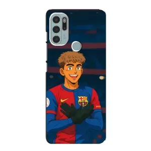 Чехол с футболистом Ламин Ямаль Motorola MOTO G60s (Футболист Ямаль)