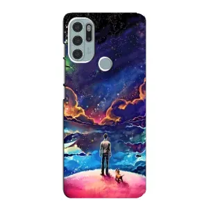 Космические Чехлы для Мото G60s (VPrint) (Галактический вид)