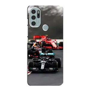 Чехол с принтом «Гонка Формула 1» для Motorola MOTO G60s