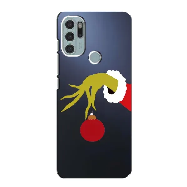 Чохол з принтом «Грінч з іграшкою» для Motorola MOTO G60s