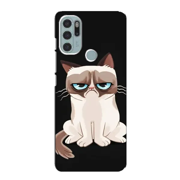 Чехол с принтом «Грустный кот» для Motorola MOTO G60s Чехол с принтом «Грустный кот» для Motorola MOTO G60s