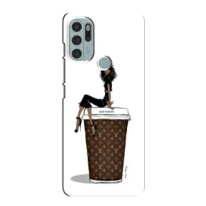 Чехлы Луи Витон для Motorola MOTO G60s (AlphaPrint - LOUIS VUITTON) (кофе LOUIS VUITTON)