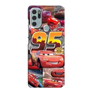 Силиконовый чехол Маквин для Motorola MOTO G60s (Коллаж Молния Маквин)