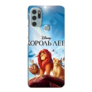 Чехол Король лев на Мото G60s (Постер Король Лев)