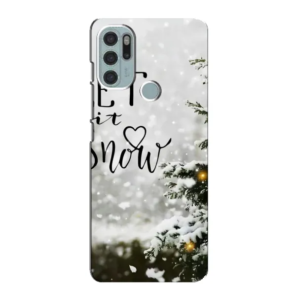 Чехол с принтом «Let it snow» для Motorola MOTO G60s