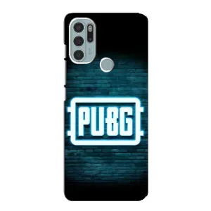 Чехол PUBG для Мото G60s (AlphaPrint) (Лого PUBG)