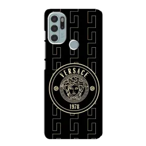 Чохол з принтом «Лого Версаче» для Motorola MOTO G60s
