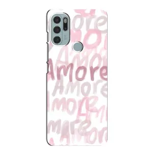Чохол з принтом «Аморе любов» для Motorola MOTO G60s