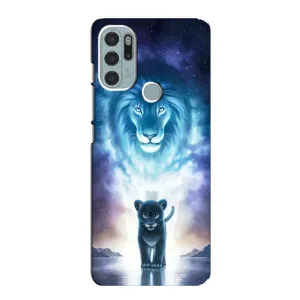 Чехол со Львом для Motorola MOTO G60s (VPrint) (Маленький лев)