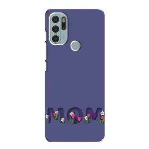 Чехлы для мамы на Motorola MOTO G60s (Мама в цветах)