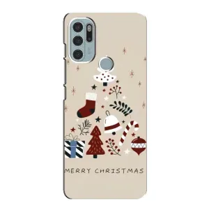 Рождественские Чехлы для Motorola MOTO G60s (VPrint) (Merry Christmas)