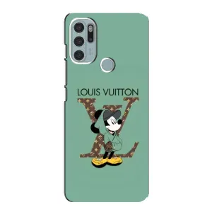 Чехлы Луи Витон для Motorola MOTO G60s (AlphaPrint - LOUIS VUITTON) (Микки Маус LV)