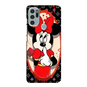 Чехол Disney Mouse Motorola MOTO G60s (PREMIUMPrint) (Минни Маус ЛВ)
