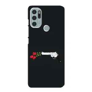 Чехлы (ART) Цветы на Motorola MOTO G60s (VPrint) (Неожиданные цветы)
