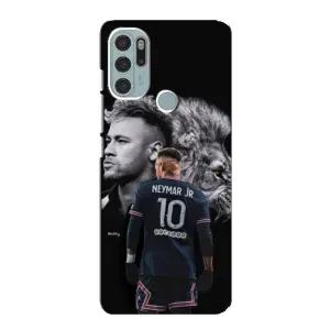 Чехол Неймар для Motorola MOTO G60s (AlphaPrint) (Неймар Лев)