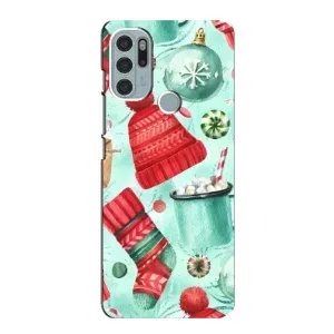 Новогодние Чехлы для Мото G60s (VPrint) (Одежда НГ)