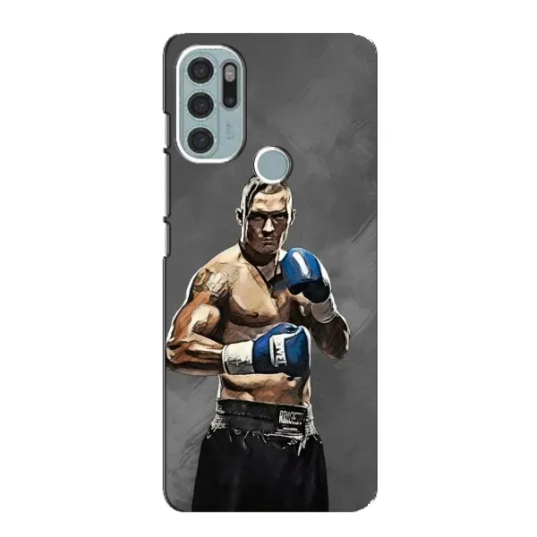 Чехол с принтом «Александр Усик» для Motorola MOTO G60s