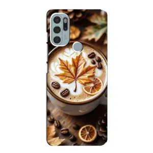 Чехол с принтом «Пряный кофе» для Motorola MOTO G60s